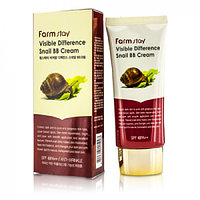 FarmStay Тональный BB крем для лица Farmstay Visible Difference Snail BB Cream SPF 40 PA++