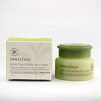 Увлажняющий крем для комбинированной и нормальной кожи с антиоксидантами. INNISFREE Green Tea Balancing Cream